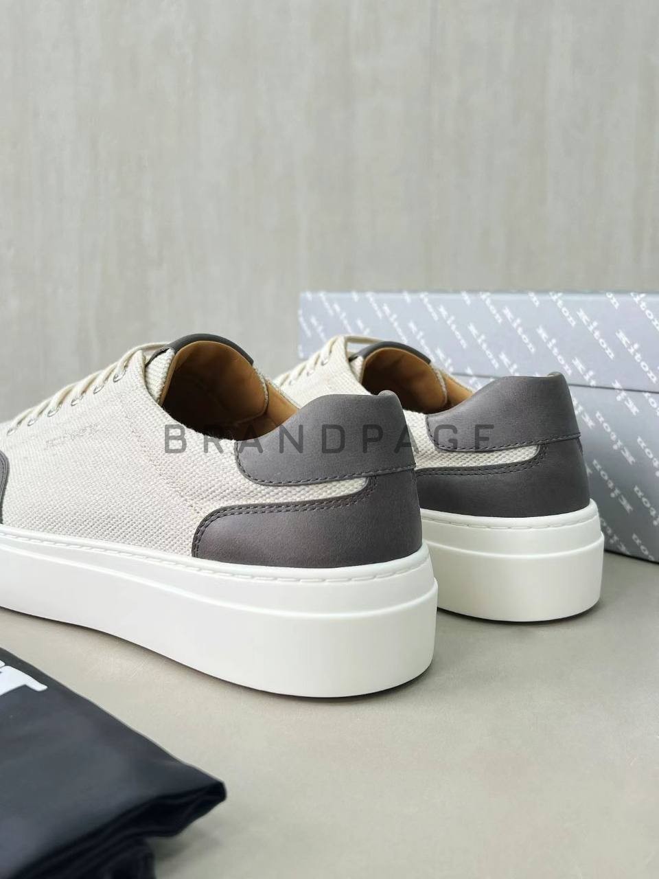 Кроссовки из натуральной кожи Hermes BPLUX12486 Кроссовки из натуральной кожи Hermes BPLUX12486