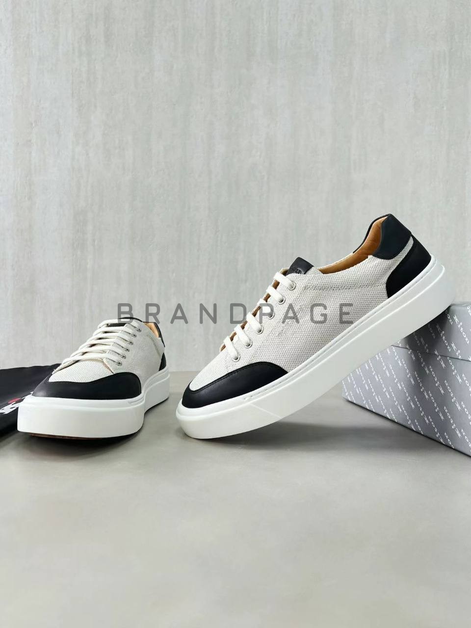 Кроссовки из натуральной кожи Hermes BPLUX12486 Кроссовки из натуральной кожи Hermes BPLUX12486