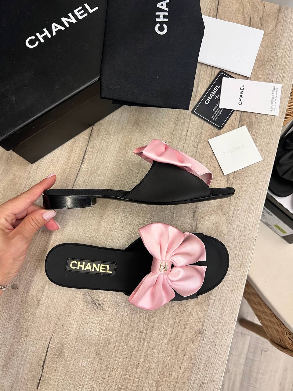 Chanel BP-52472 люкс шлепанцы Chanel BP-52472 люкс шлепанцы