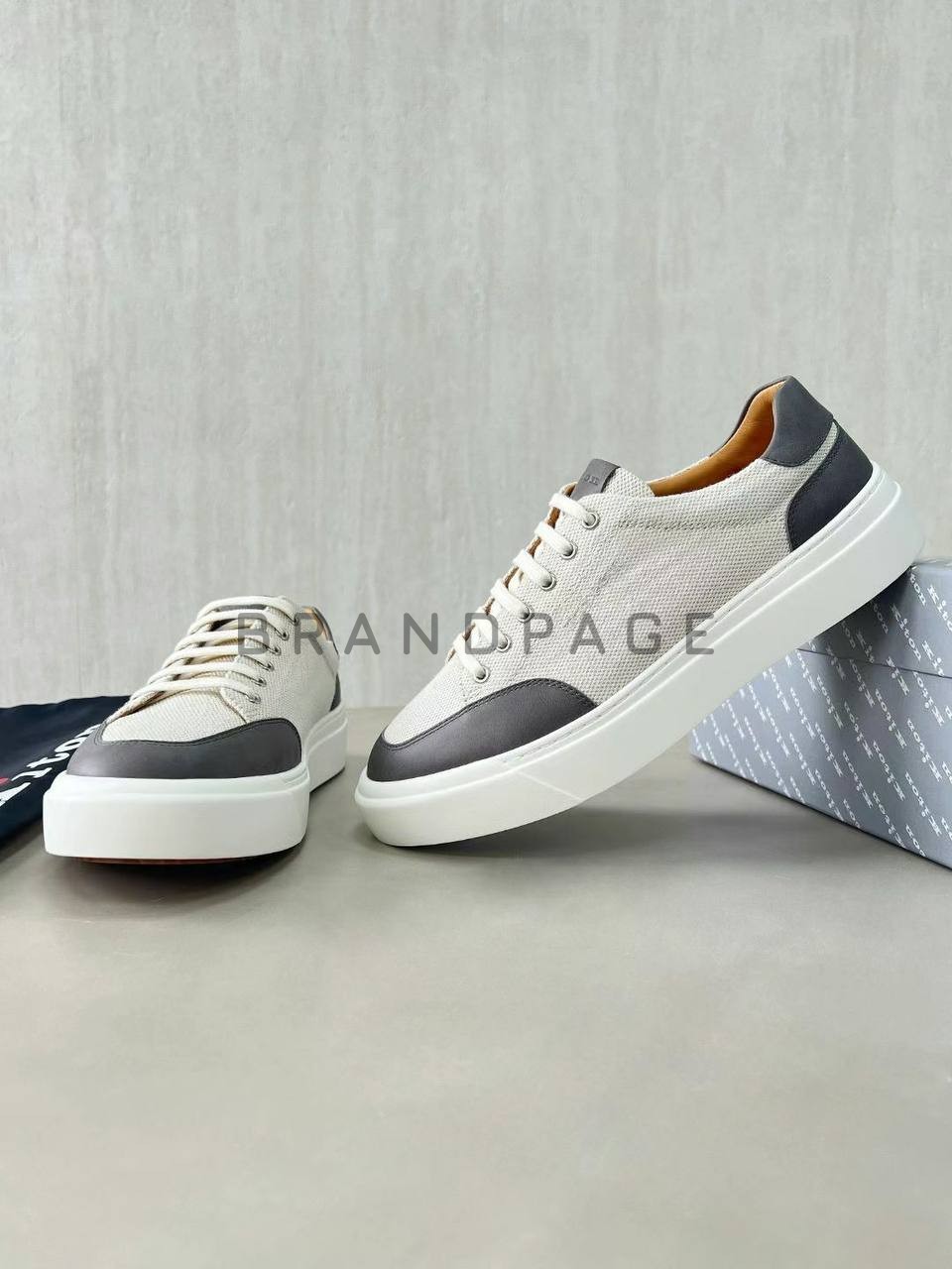 Кроссовки из натуральной кожи Hermes BPLUX12486 Кроссовки из натуральной кожи Hermes BPLUX12486