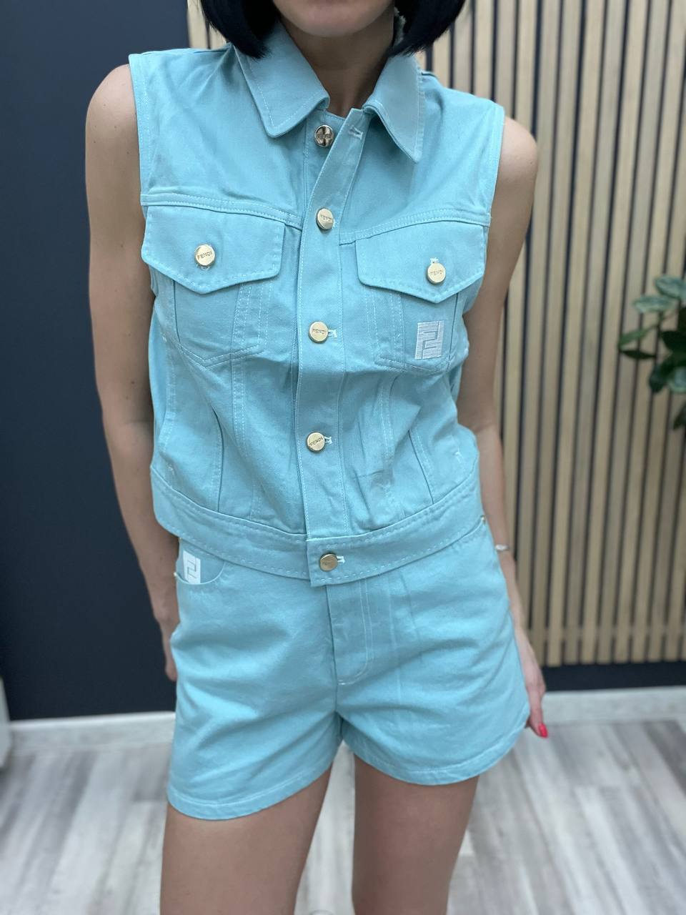 Коллекционные шорты Fendi BP-48694 Коллекционные шорты Fendi BP-48694