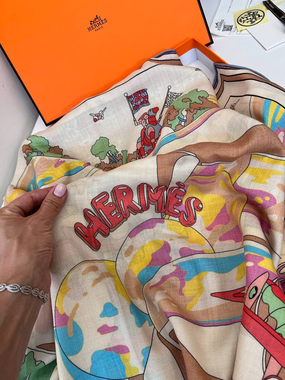 Платок эксклюзивный 140*140 Hermes BP-52539 Платок эксклюзивный 140*140 Hermes BP-52539