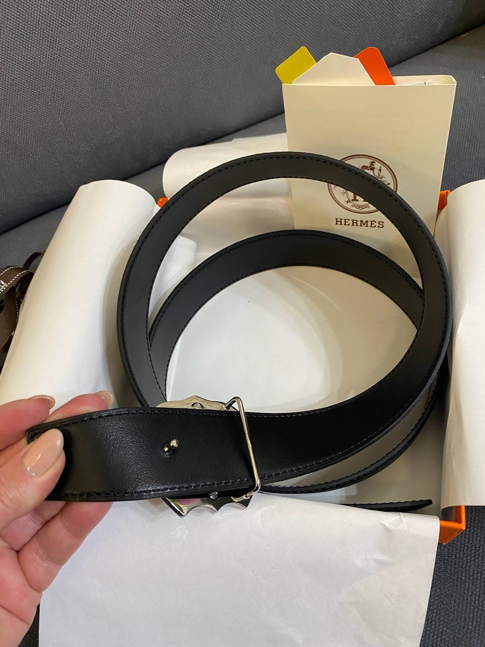 Мужской ремень класса люкс Hermes BP-46621 Мужской ремень класса люкс Hermes BP-46621