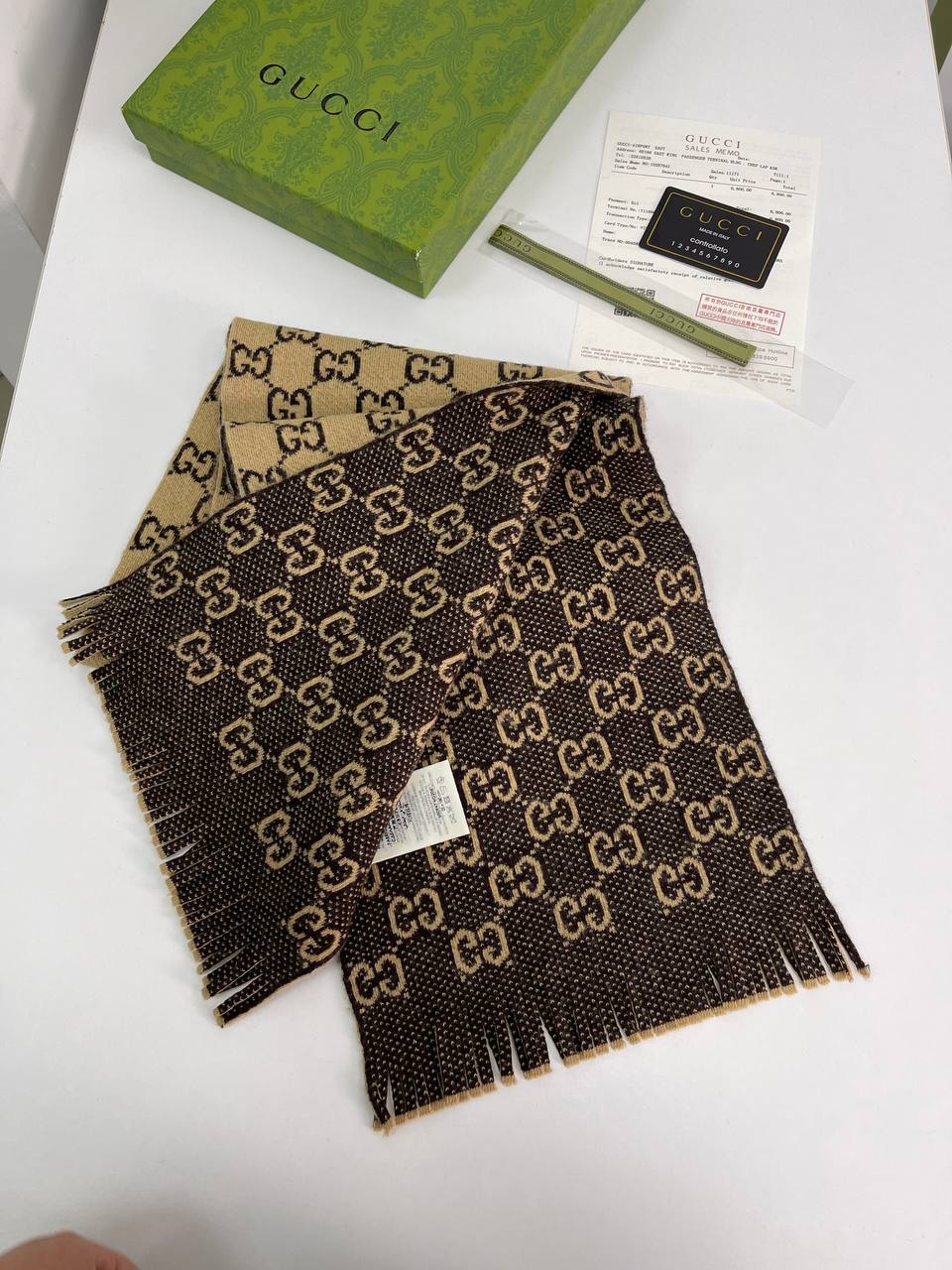 Шарф Gucci коллекционный BP-23337 Шарф Gucci коллекционный BP-23337