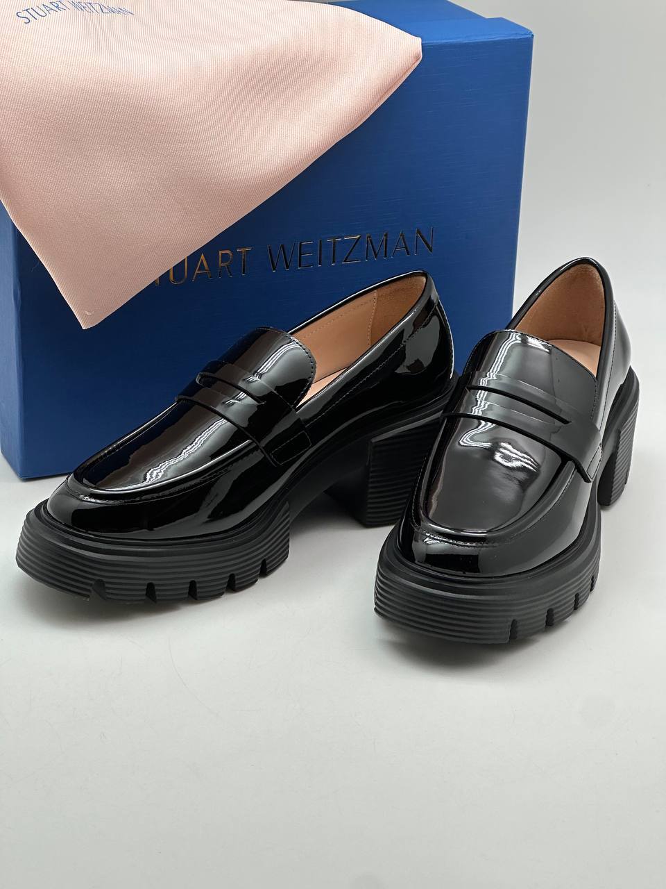 Лоферы черные Stuart Weitzman BP-99214751 Лоферы черные Stuart Weitzman BP-99214751