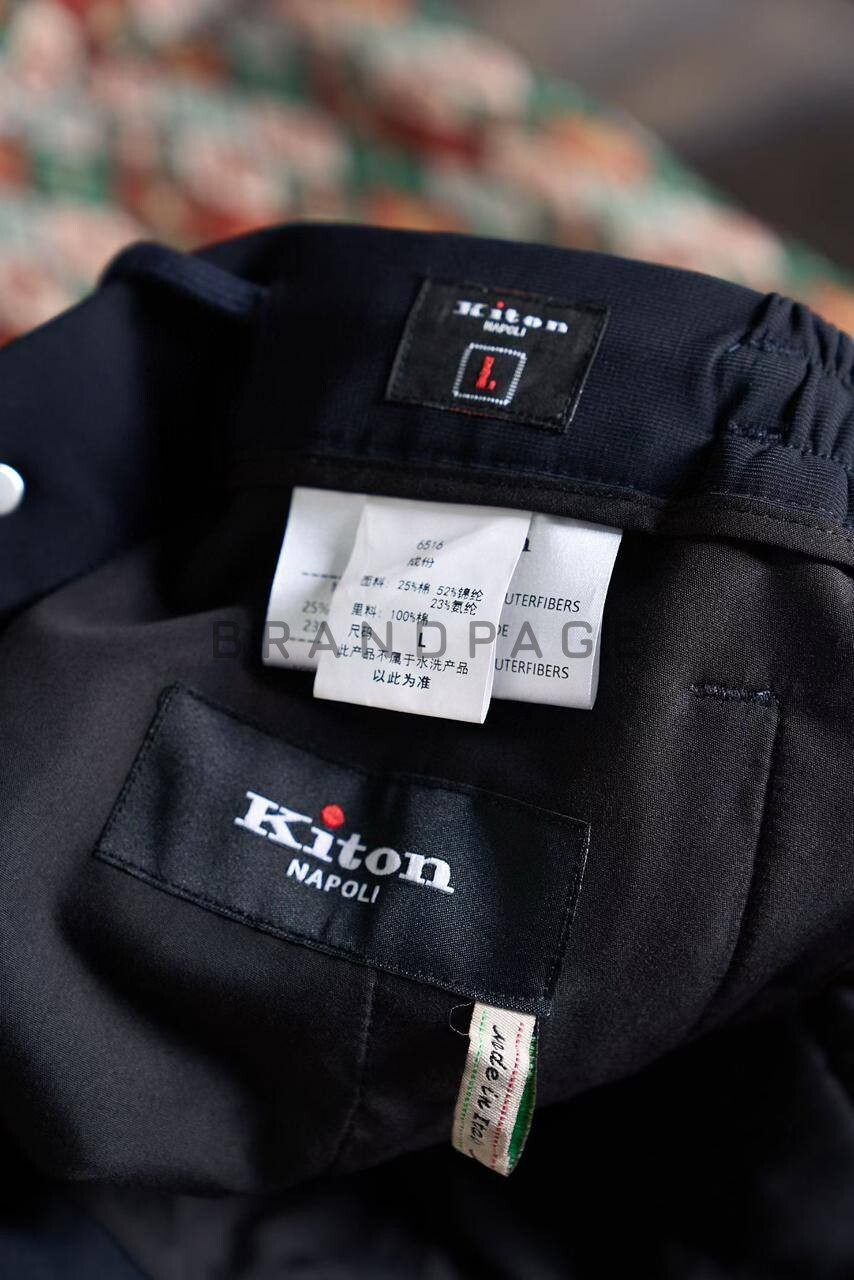 Брюки из лана шерсти и хлопка Kiton BPLUX5388 Брюки из лана шерсти и хлопка Kiton BPLUX5388