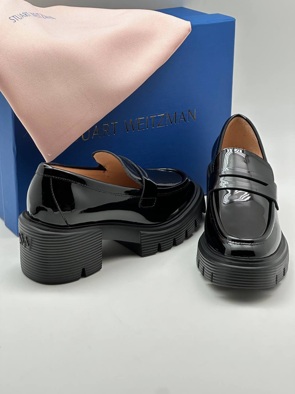 Лоферы черные Stuart Weitzman BP-99214751 Лоферы черные Stuart Weitzman BP-99214751