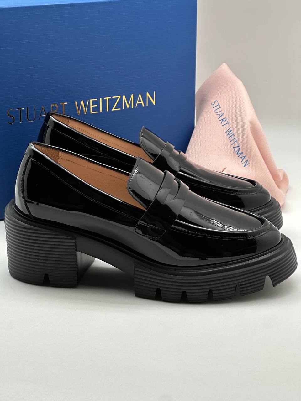 Лоферы черные Stuart Weitzman BP-99214751 Лоферы черные Stuart Weitzman BP-99214751