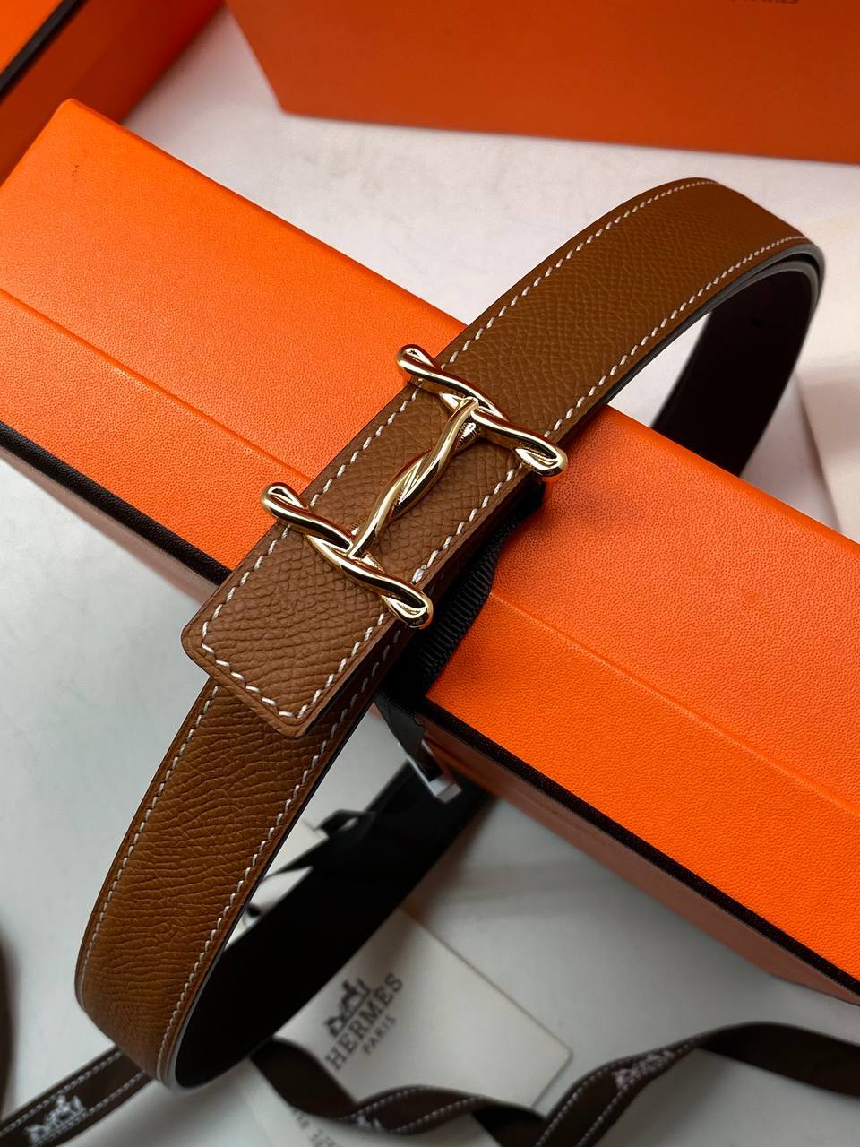 Ремень трендовый коричневый Hermes BP-85248660 Ремень трендовый коричневый Hermes BP-85248660