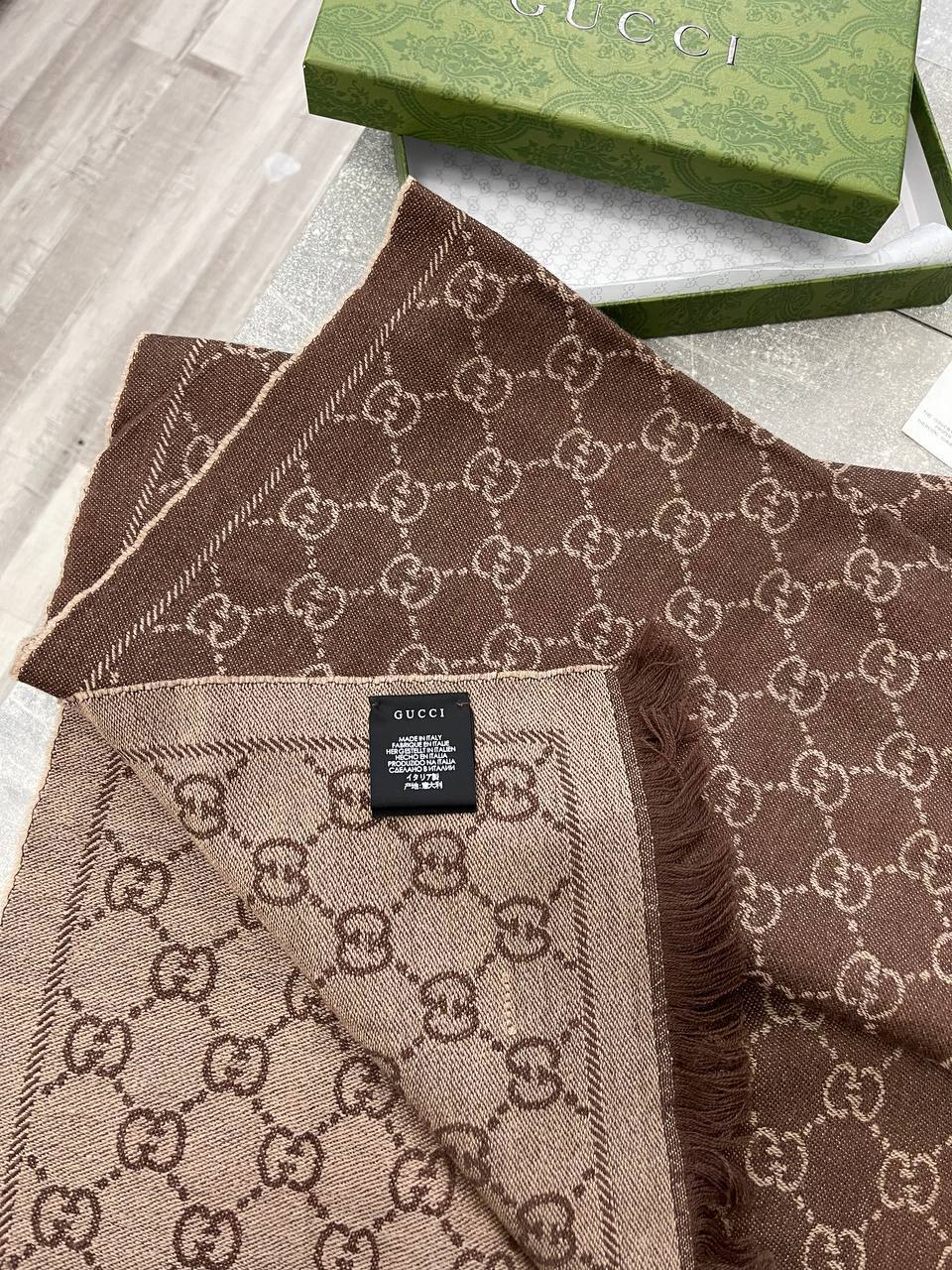 Премиальный шарф 48*180 см Gucci BP-45215 Премиальный шарф 48*180 см Gucci BP-45215