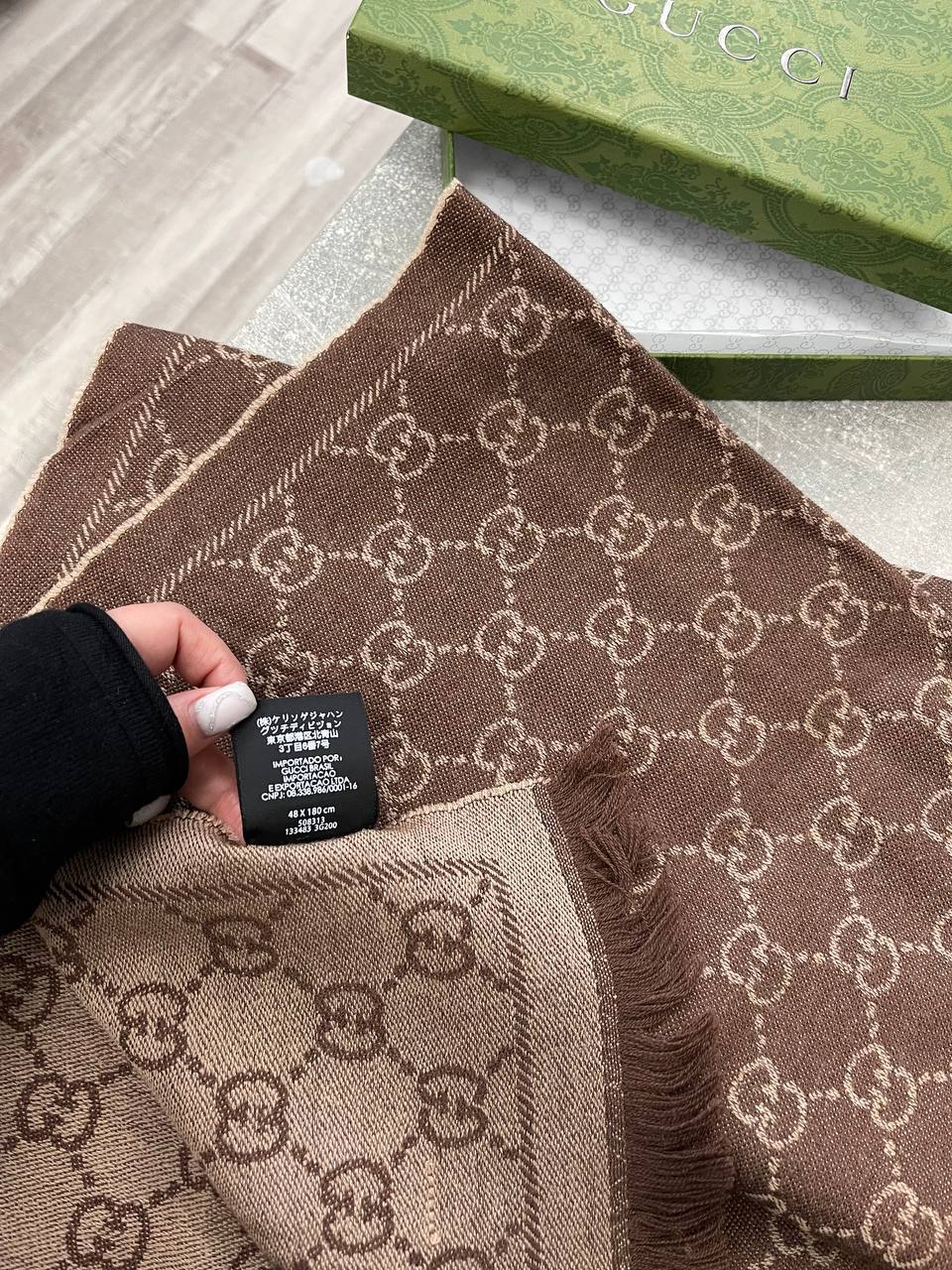 Премиальный шарф 48*180 см Gucci BP-45215 Премиальный шарф 48*180 см Gucci BP-45215