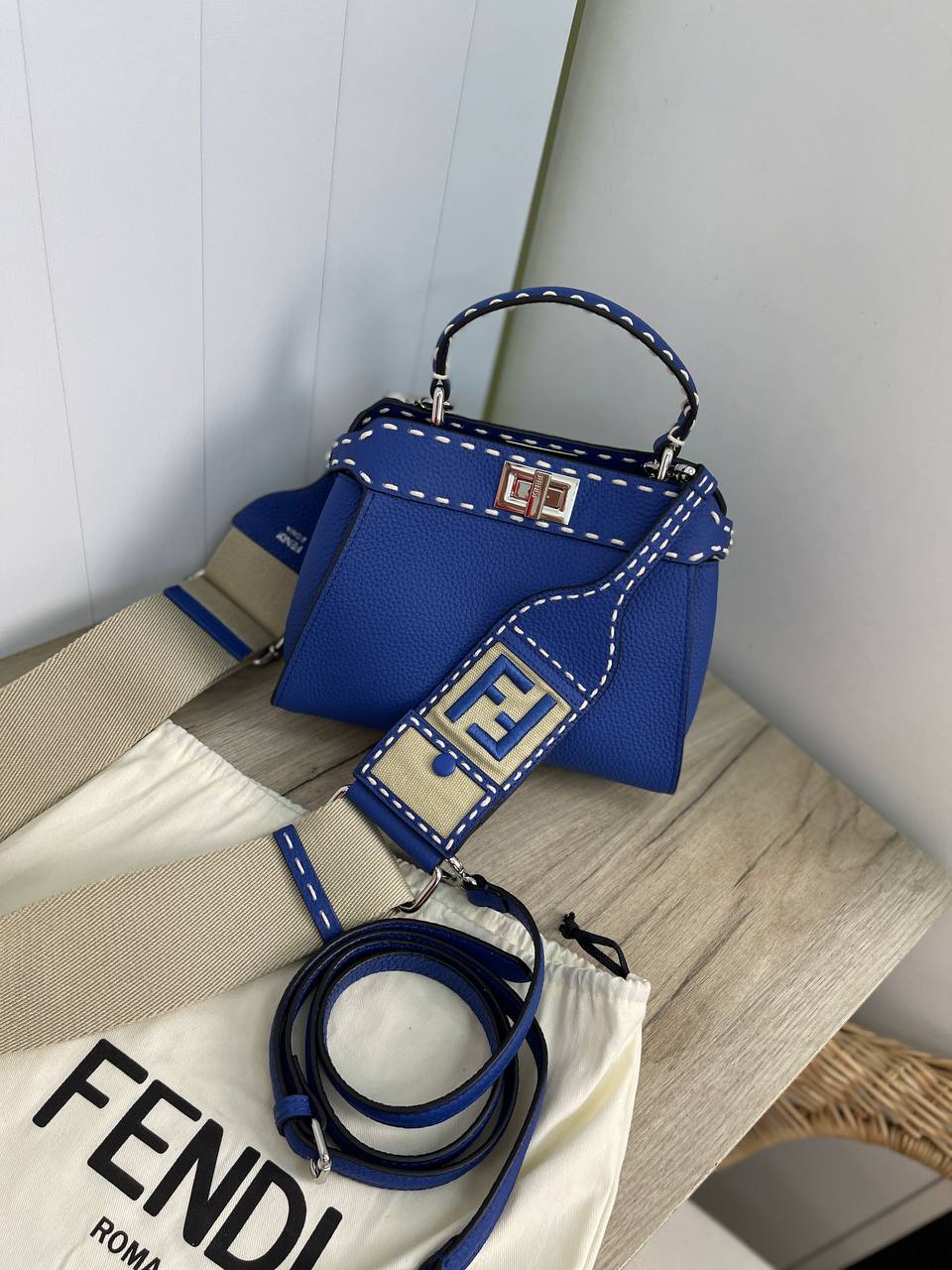 Коллекционная женская сумка Fendi BP-18374 Коллекционная женская сумка Fendi BP-18374