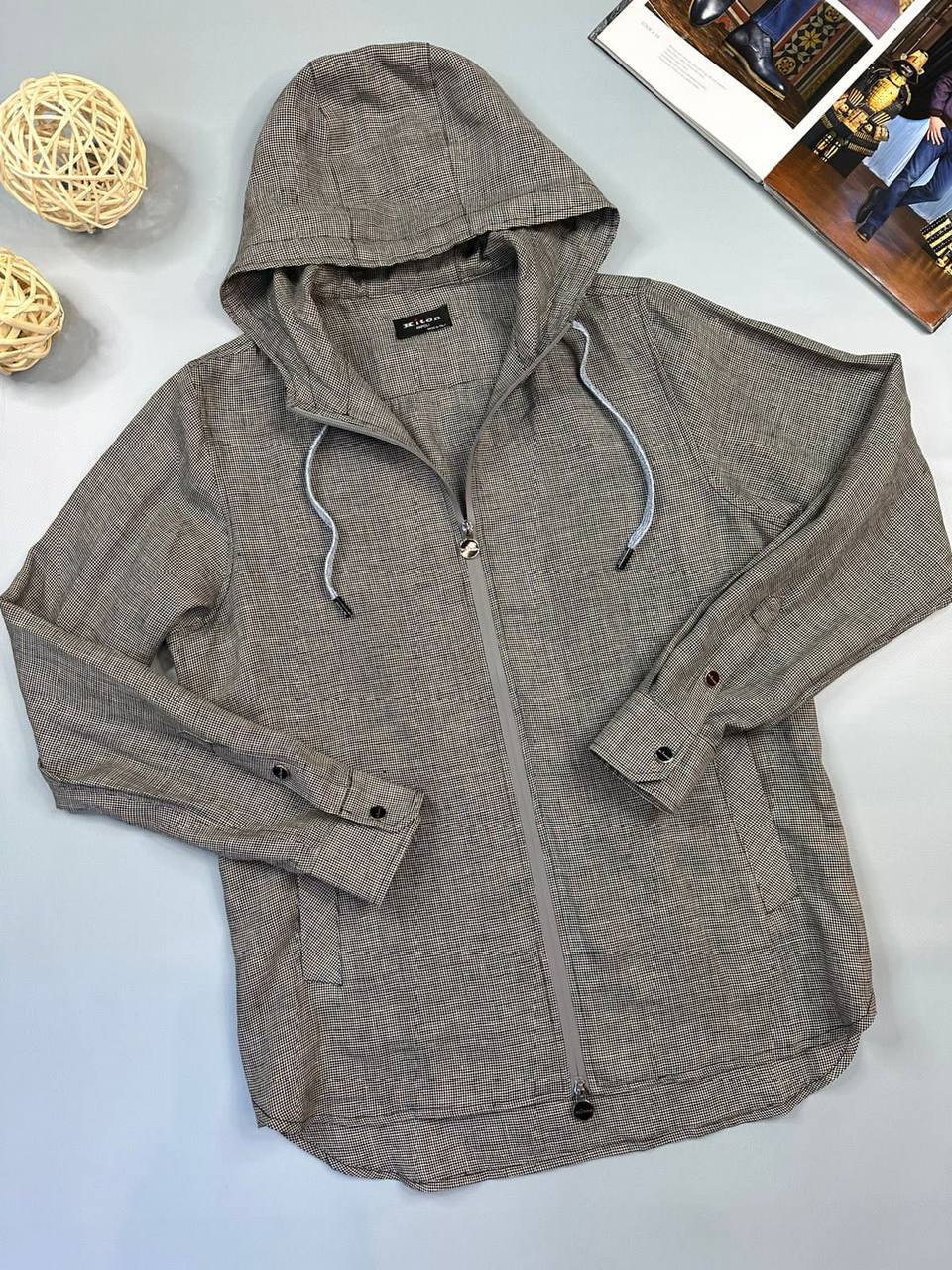 Элегантная льняная рубашка BP-34551 Kiton Элегантная льняная рубашка BP-34551 Kiton