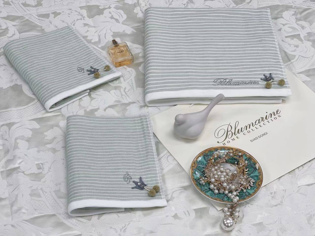 Серый полотенца комплект (3 шт.) BP-20420 Серый полотенца комплект (3 шт.) BP-20420