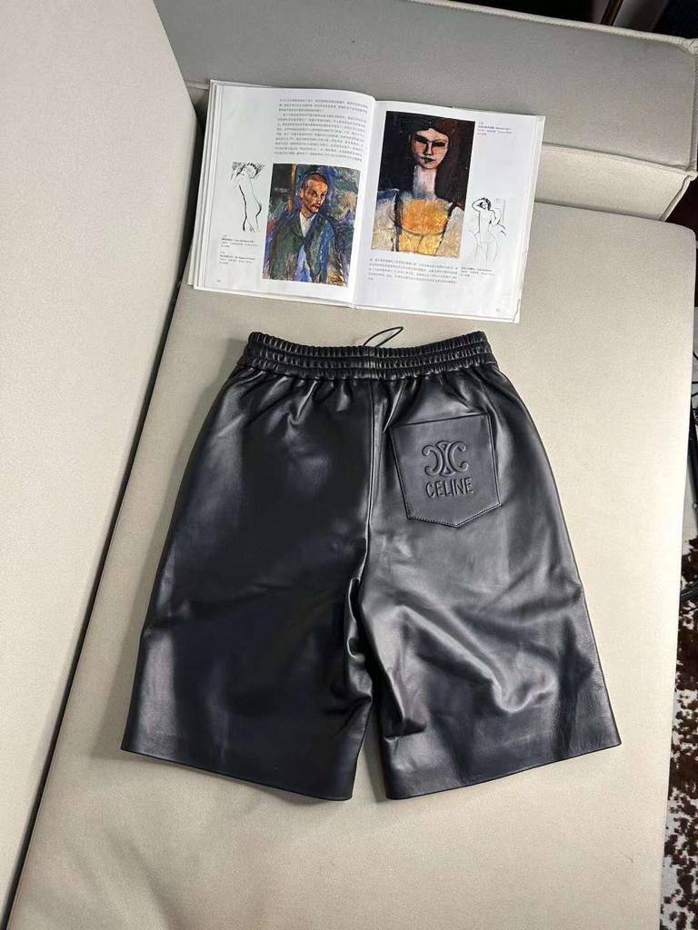 Кожаные шорты трендовые Celine BP-41064 Кожаные шорты трендовые Celine BP-41064
