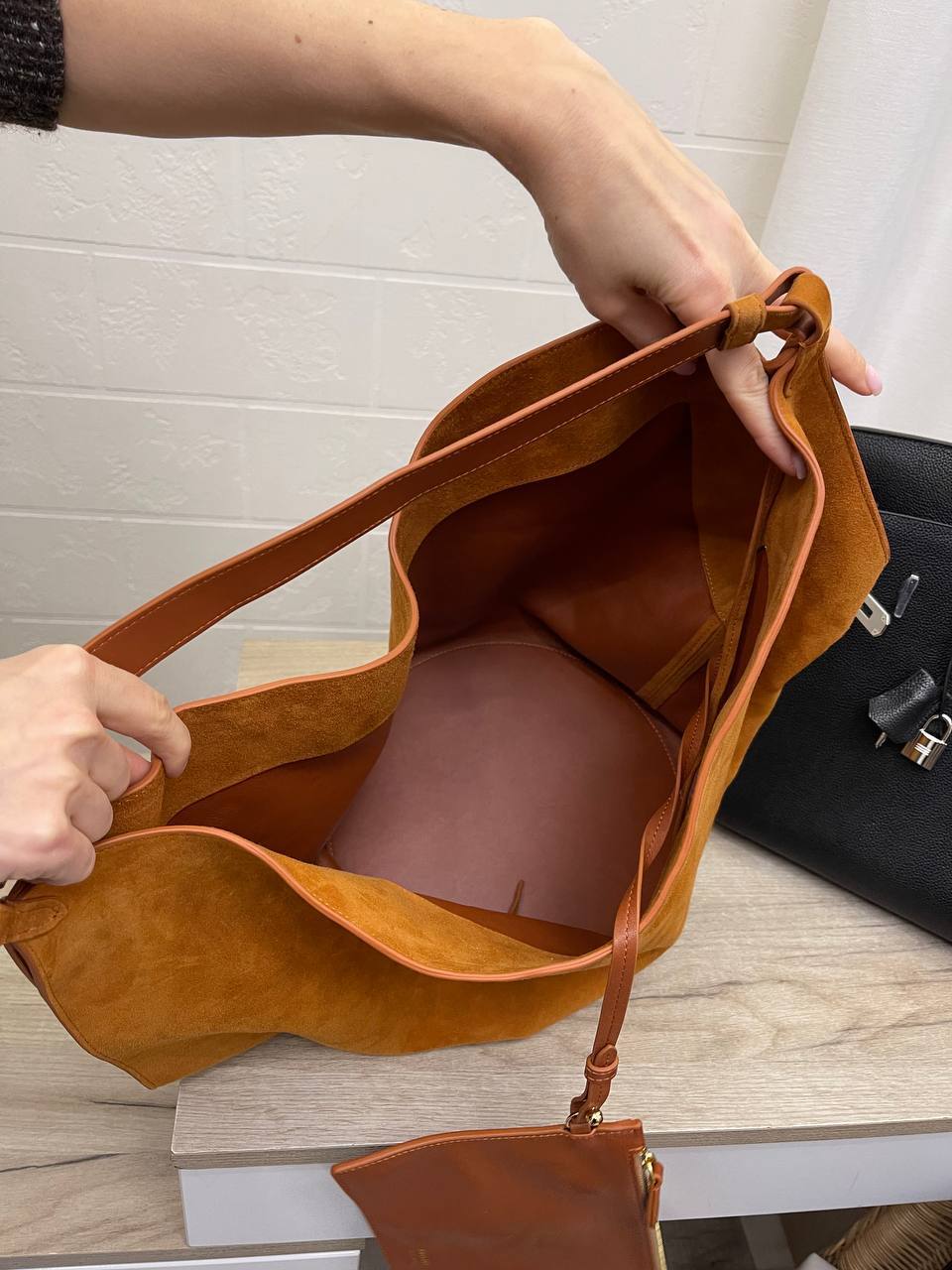 Сумка женская коричневая Khaite элитная BP-45209 Сумка женская коричневая Khaite элитная BP-45209