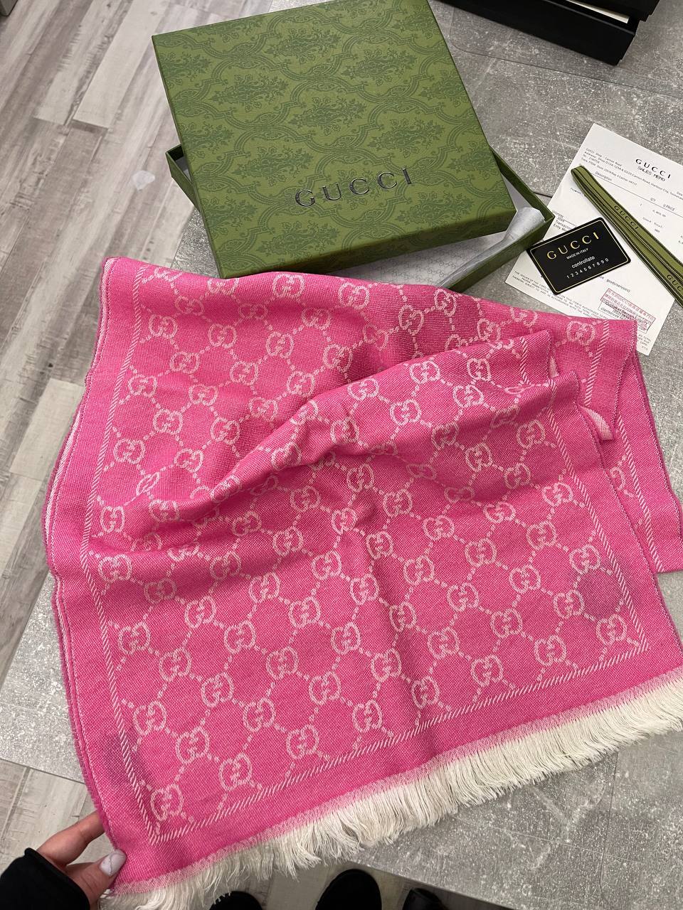 Премиальный шарф 48*180 см Gucci BP-45218 Премиальный шарф 48*180 см Gucci BP-45218