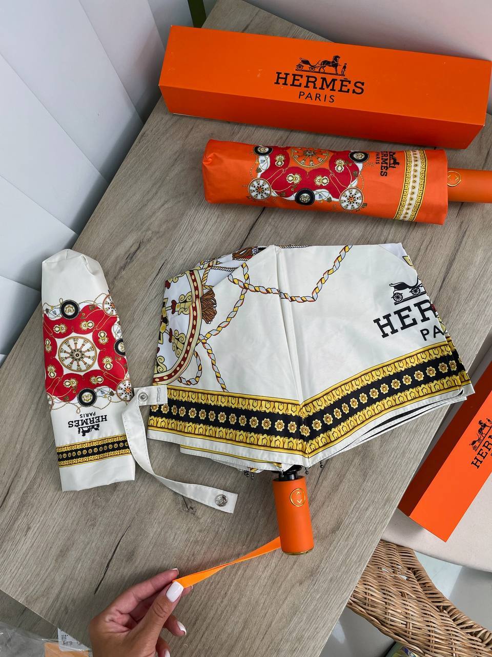 Зонт люксовый Hermes BP-16064 Зонт люксовый Hermes BP-16064