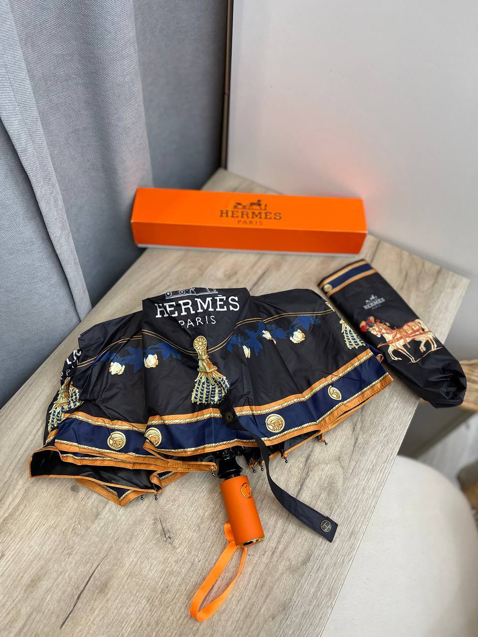 Дизайнерский зонт Hermes BP-38681 Дизайнерский зонт Hermes BP-38681