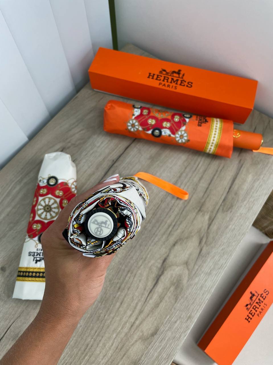 Зонт люксовый Hermes BP-16064 Зонт люксовый Hermes BP-16064