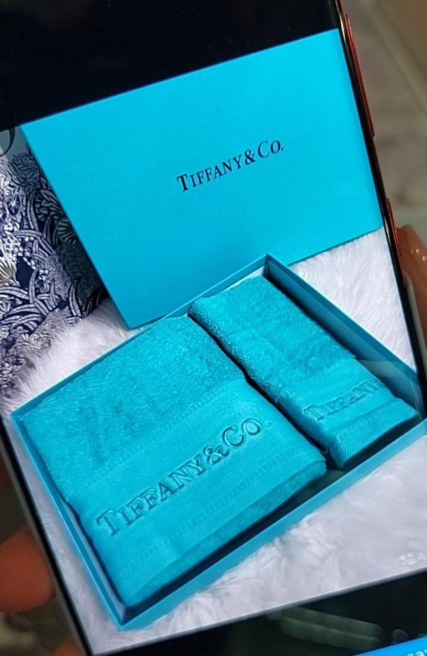 Комплект полотенец бирюзовых Tiffany&Co BP-16546 Комплект полотенец бирюзовых Tiffany&Co BP-16546