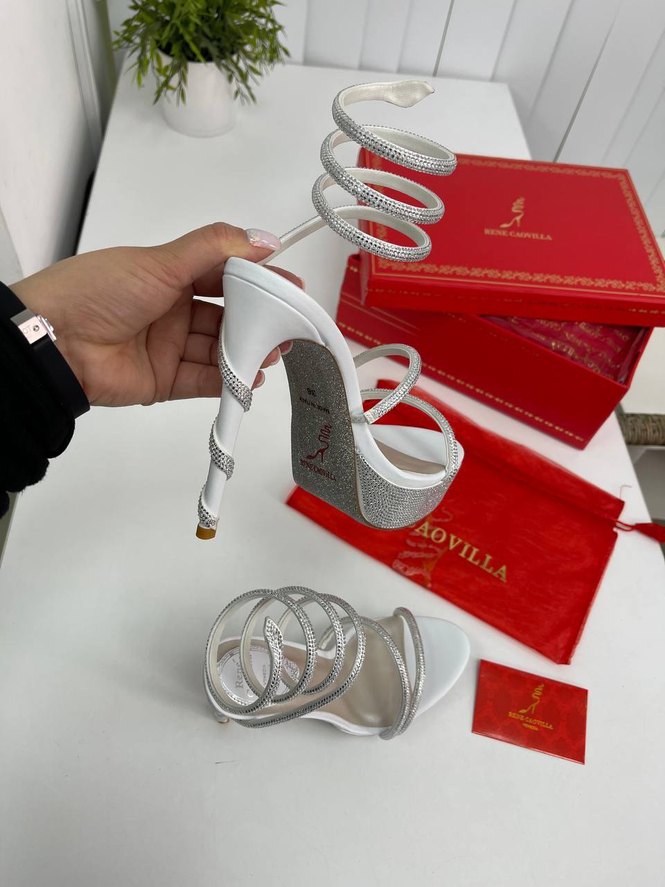 Босоножки коллекционные Rene Caovilla BP-30404 Босоножки коллекционные Rene Caovilla BP-30404