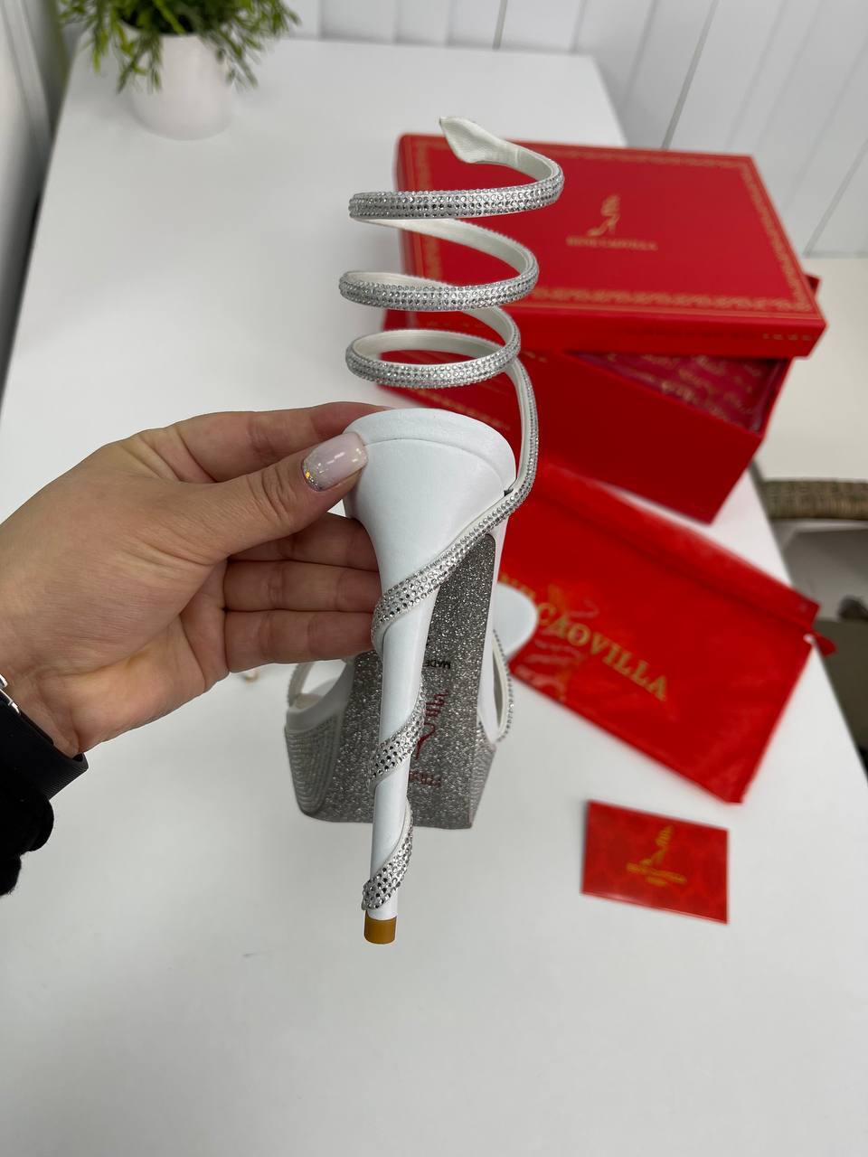 Босоножки коллекционные Rene Caovilla BP-30404 Босоножки коллекционные Rene Caovilla BP-30404