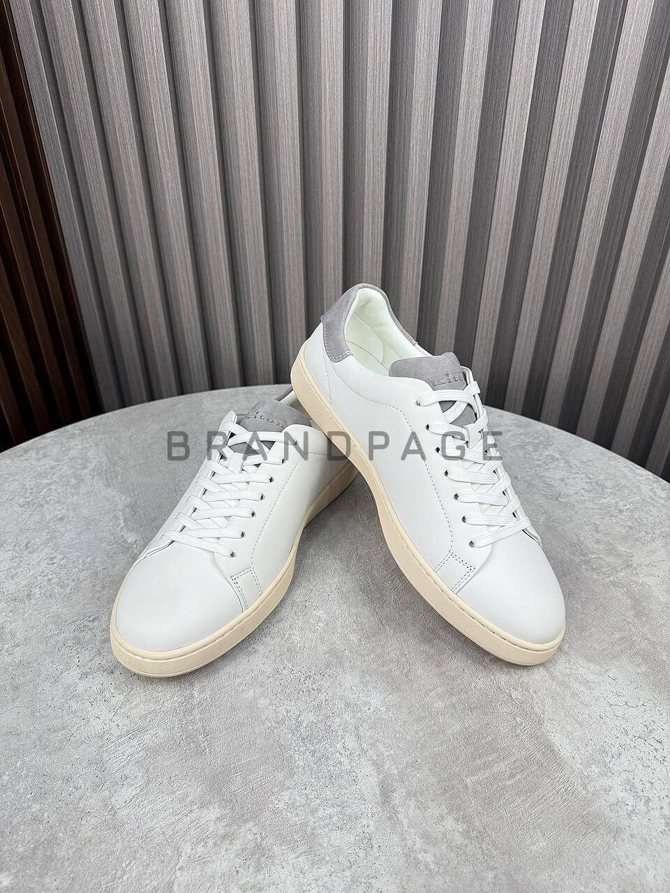 Кеды из натуральной кожи Kiton BPLUX5649 Кеды из натуральной кожи Kiton BPLUX5649