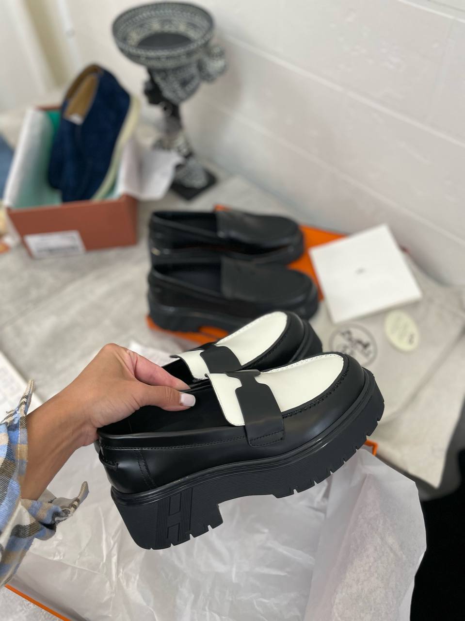 Повседневные туфли Hermes BP-40237 Повседневные туфли Hermes BP-40237