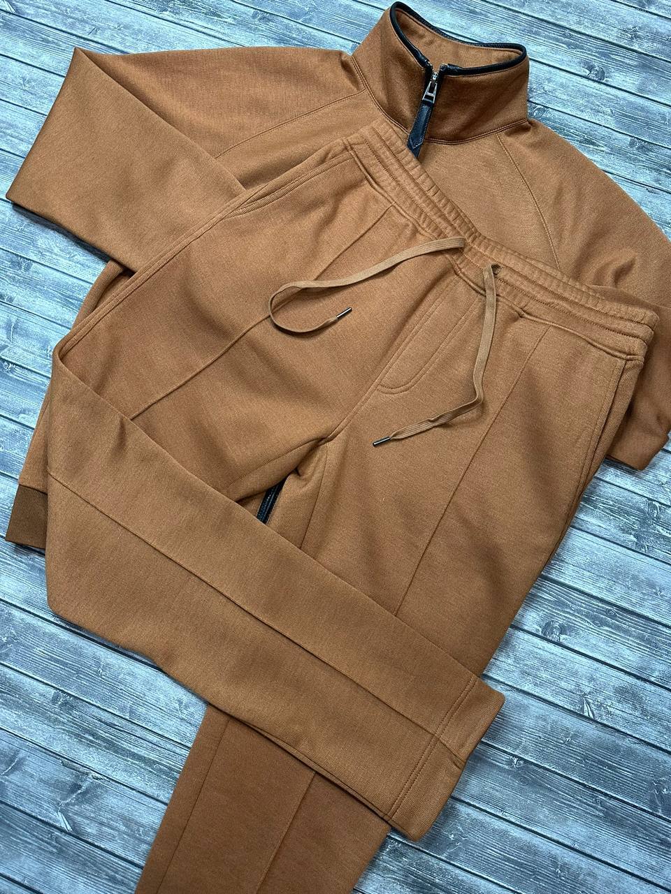 Tom Ford BP-26207 спортивный костюм со вставками из кожи Tom Ford BP-26207 спортивный костюм со вставками из кожи