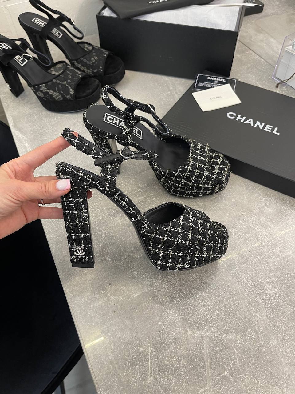 Коллекционные босоножки Chanel BP-51575 Коллекционные босоножки Chanel BP-51575