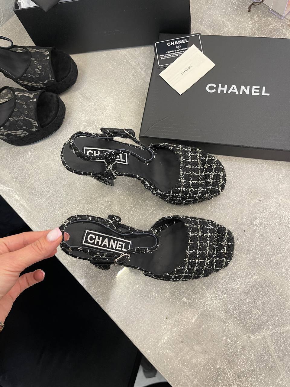 Коллекционные босоножки Chanel BP-51575 Коллекционные босоножки Chanel BP-51575