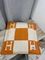 Подушка декоративная Hermes бело-оранжевая BP-38051