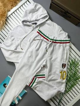 Белый спортивный костюм с резинкой Dolce & Gabbana BP-17406