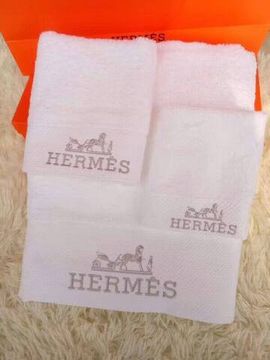 Полотенца комплект из трёх махровый белый Hermes BP-12776