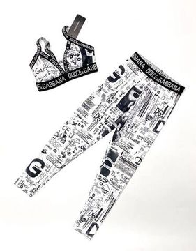 Бело-черный костюм коллекционный Dolce & Gabbana BP-16591