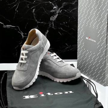 Кроссовки Kiton перламутрово-серые BP-34814