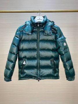 Эксклюзивный пуховик зеленый Maya Moncler BP-714189