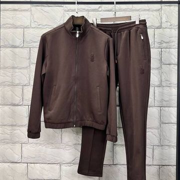 Флисовый коричневый костюм спортивный BC BP-28236