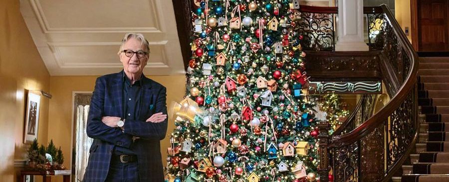 Рождественское дерево от Пола Смита в отеле Claridge's