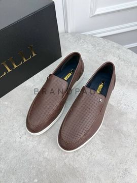 Удлиненный пуховик из меха Loro Piana BPLUX12461