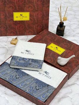 Синего оттенка полотенца комплект (2 шт.) BP-19901 Etro