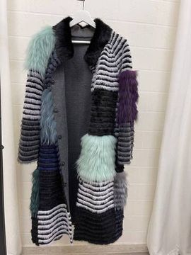 Меховое пальто на кашемире BC BP-41506